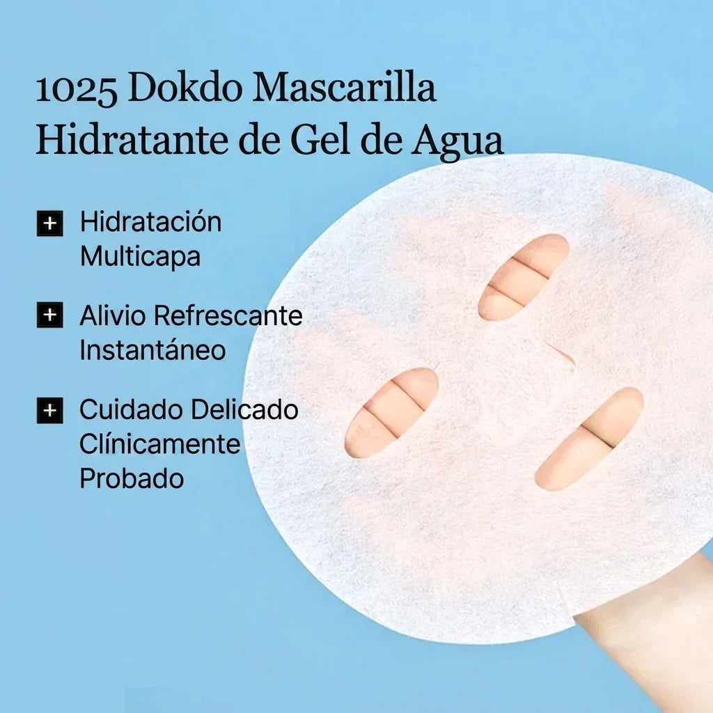 1025 Dokdo Water Gel Mask Sheet (10pz) (Mascarillas faciales de hidrogel)