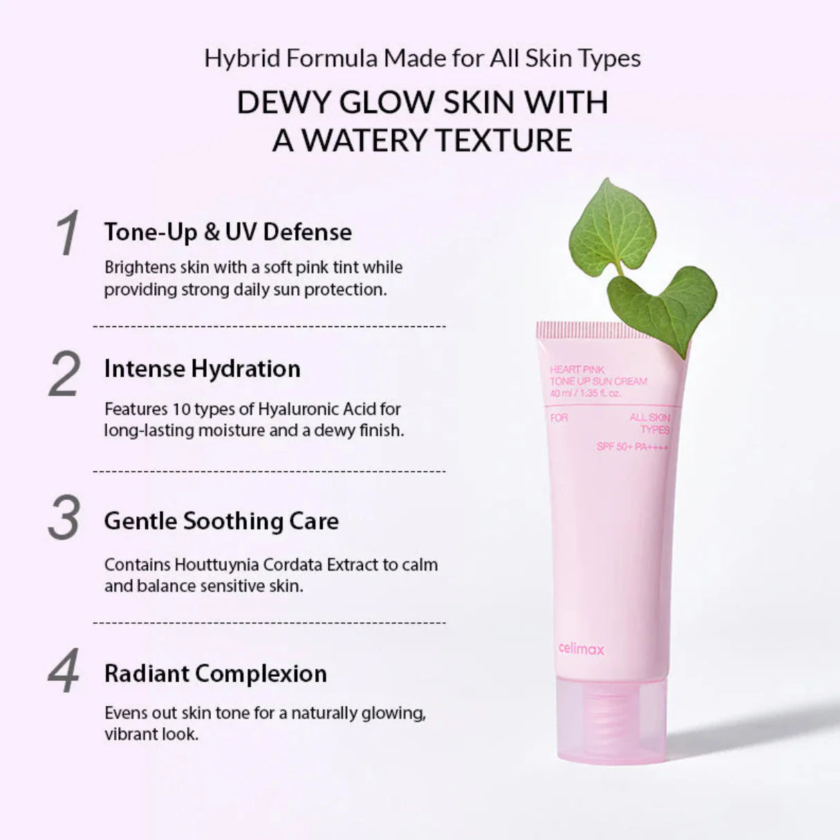 Heart Pink Tone Up Sun Cream