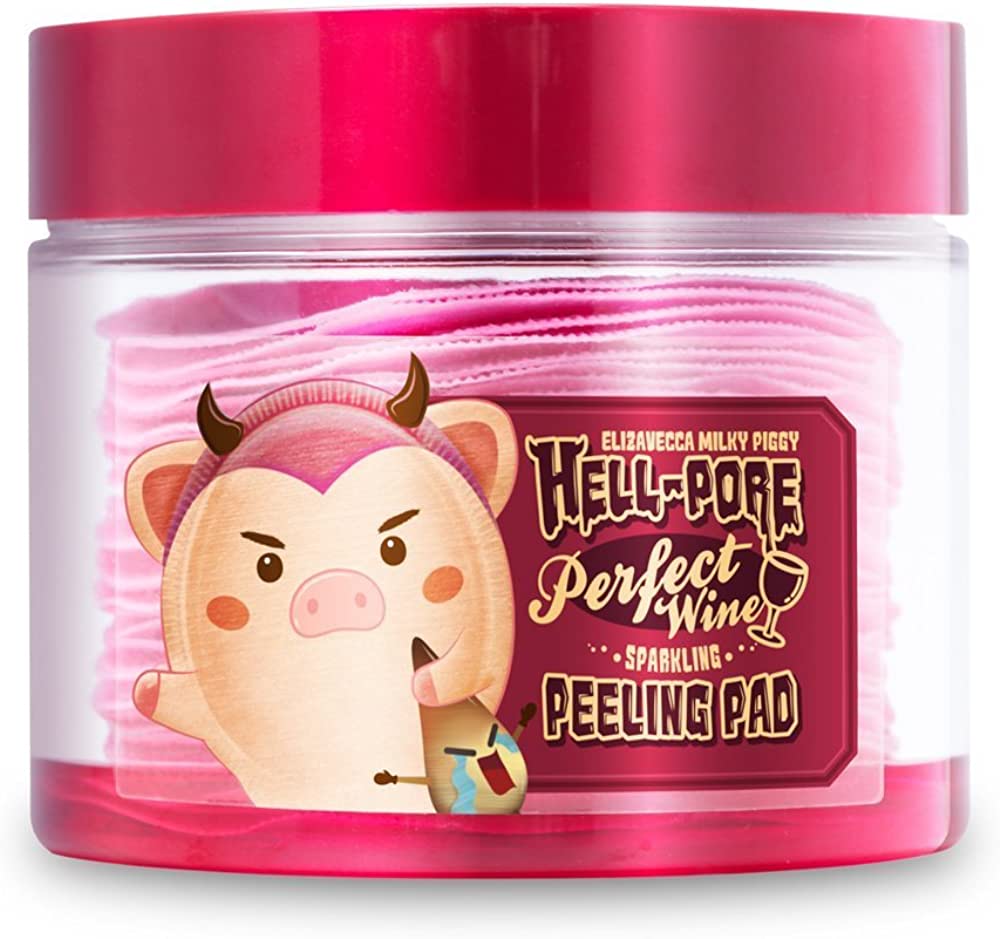 Elizavecca - Milky Piggy Hell-Pore Perfect Wine Peeling Pad (30 piezas)