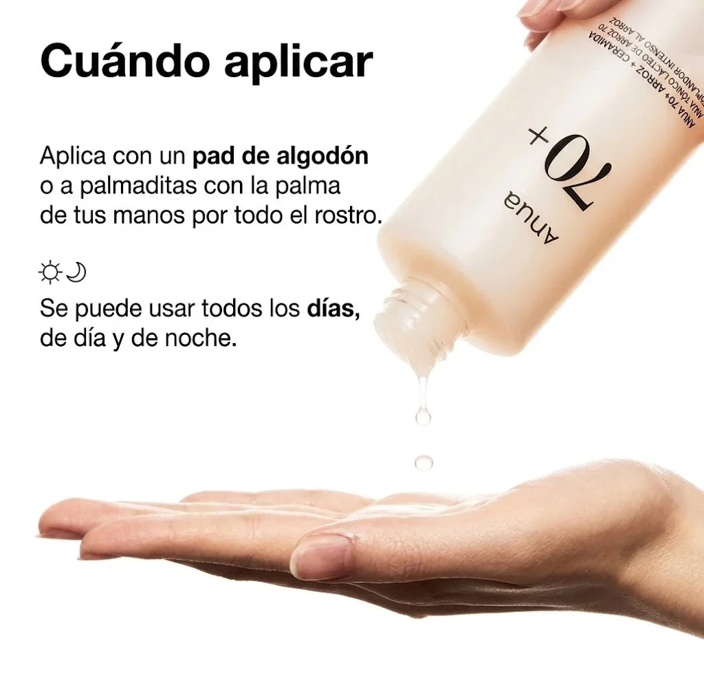 Rice 70 Glow Milky Toner (Tónico facial hidratante)