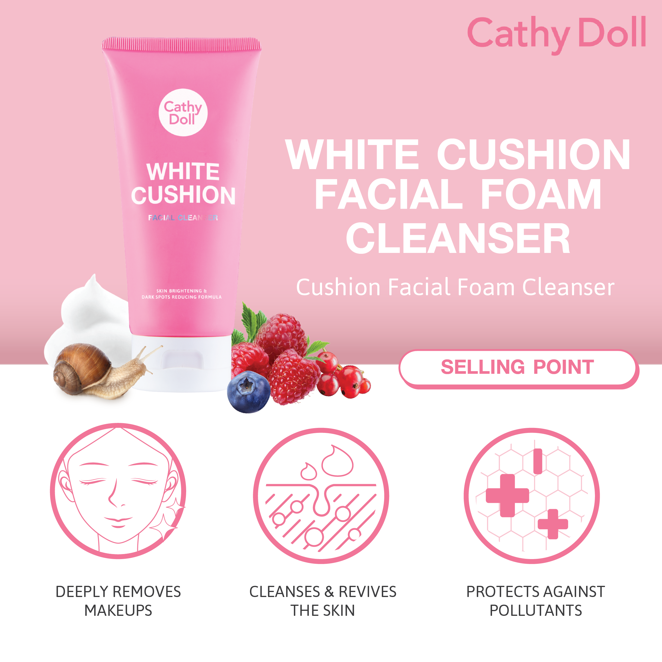 White Cushion Facial Espuma Limpiadora (Mini)