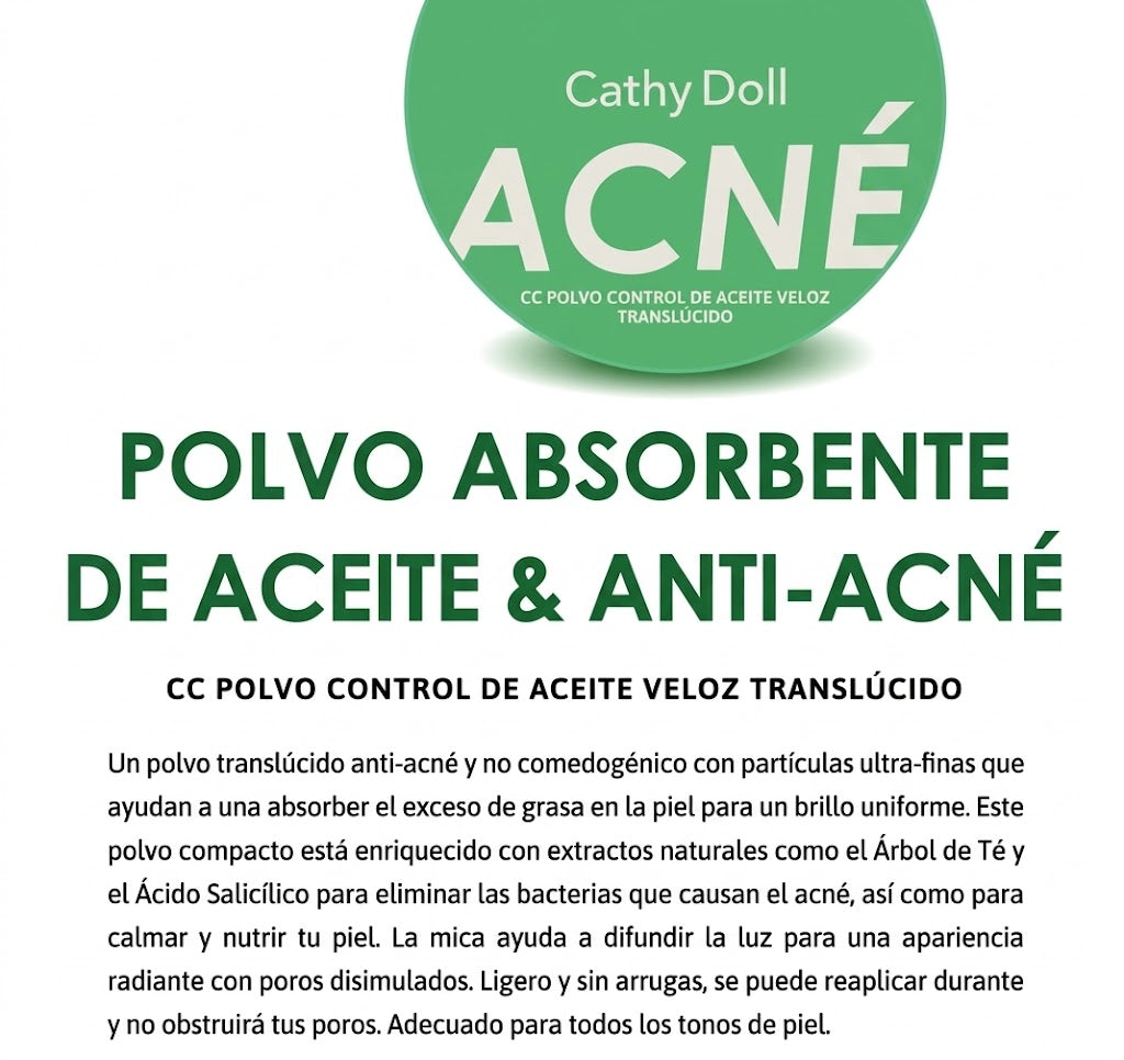 Acne CC Speed Oil Control Polvo Traslucido