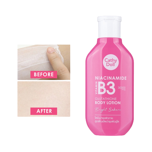 Bright Sakura Niacinamide Vitamin B3 Glutathione Crema Corporal