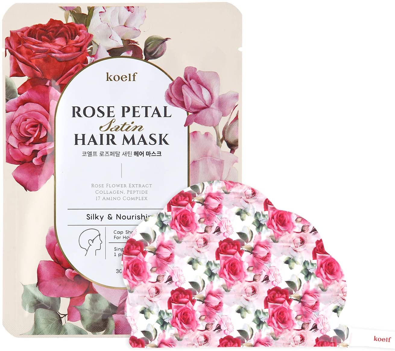 Petitfee - Rose Petal Satin Mascarilla para Cabello