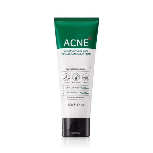 AHA,BHA,PHA 30 Days Miracle Acne Clear Foam