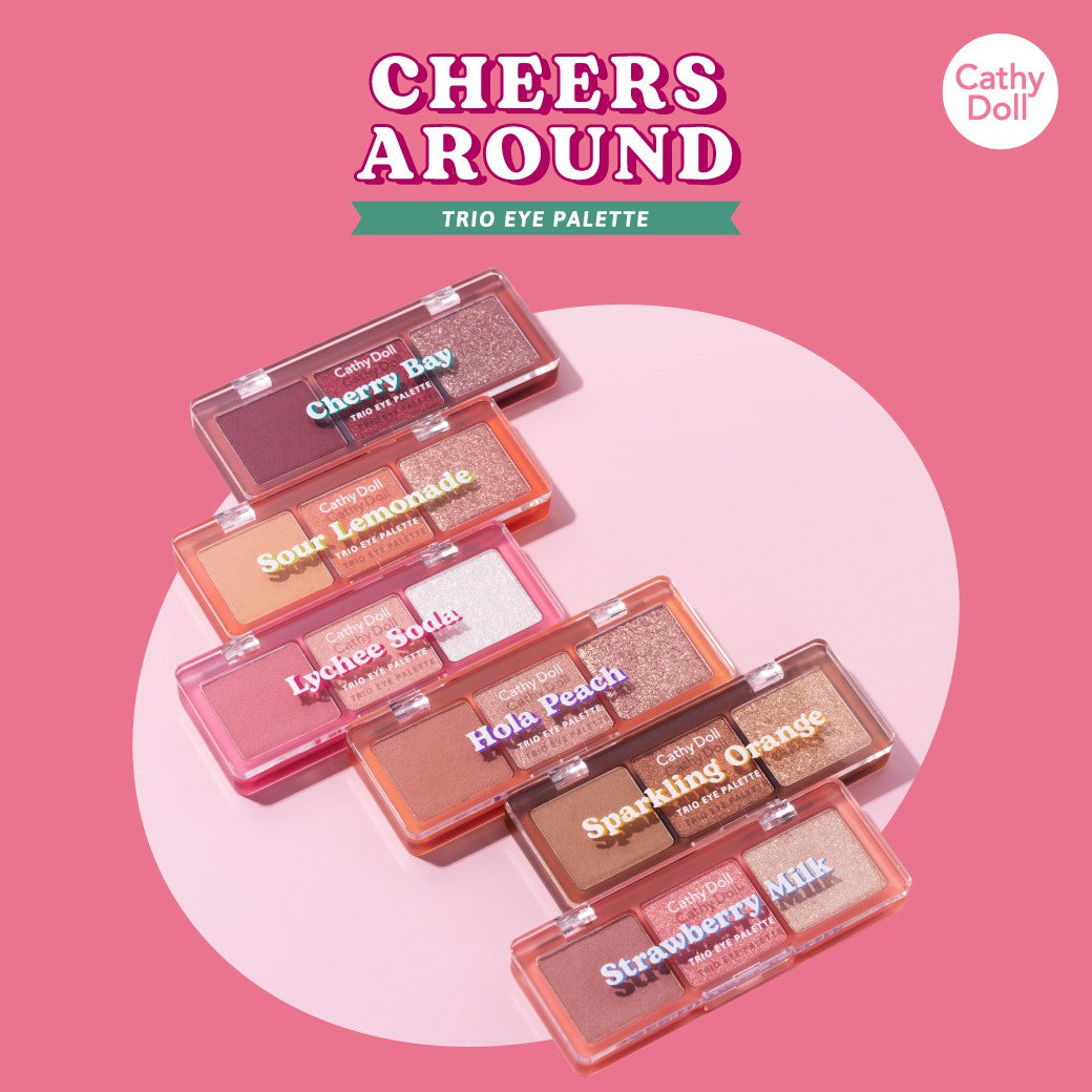 Cheers Around Trio Palette Sombras de Ojos 3Colors (6 tonos)