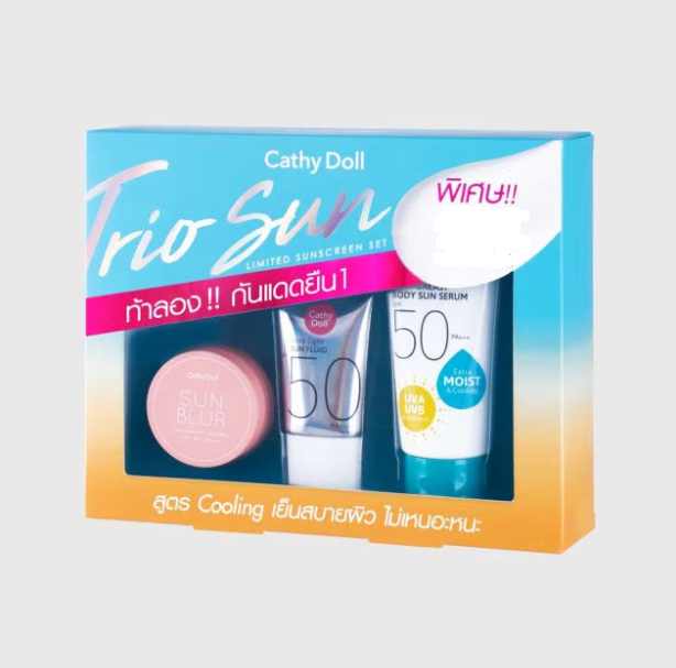 Trio Sun Limited Sunscreen Set Cooling (Aqua Sun Non Greasy)